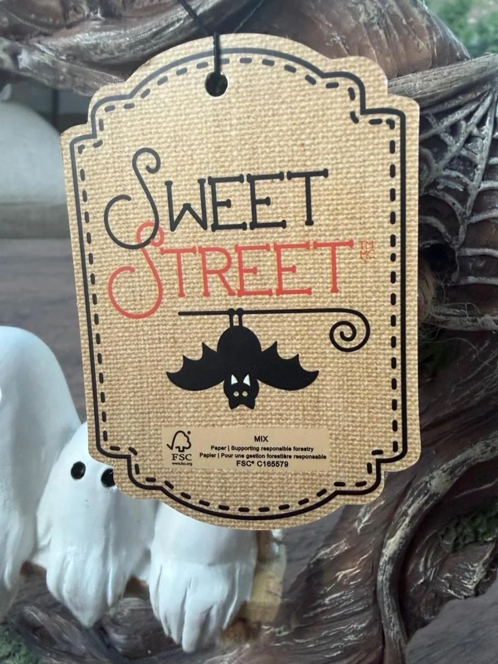 Halloween Ghost Swing Home Wall Decor - White